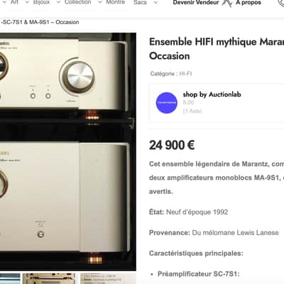 Ensemble High End Marantz SC-7 S1 + MA-9 S1 2006 - Champagne image 4