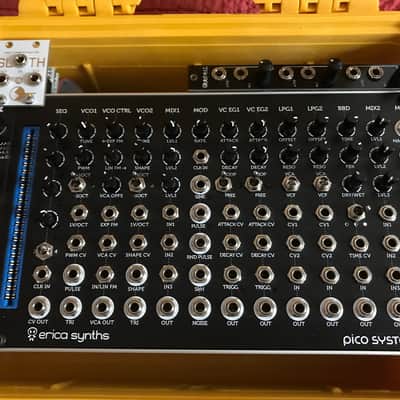 Portable suitcase modular synth : Erica Synths Pico System III + Disting + Sloth image 3