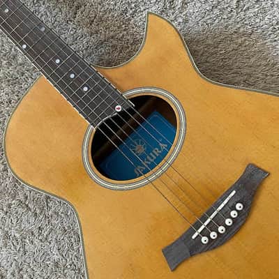 Sakura 40 Inch Acoustic Guitar, Mahogany Body and Neck, Rosewood Fingerboard image 7