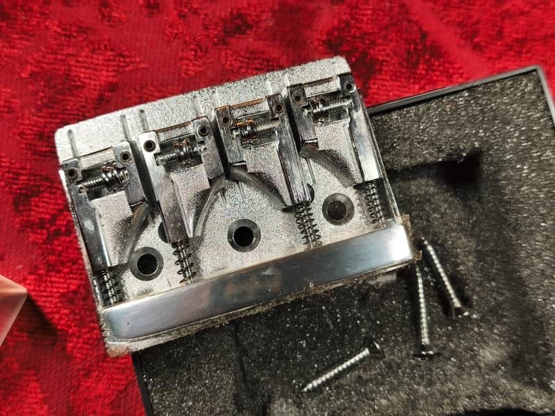 Schaller 467 3D Bass Bridge (Chrome) – NOS – Early 90s – Original Box & Accessories image 1