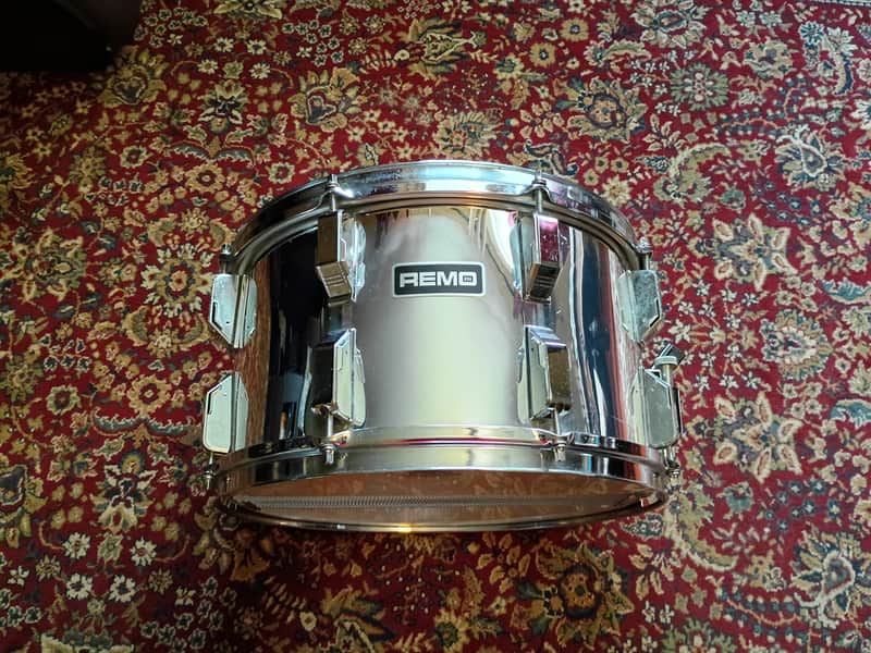Vintage Remo 14x8 Quadra 80s - Chrome image 1