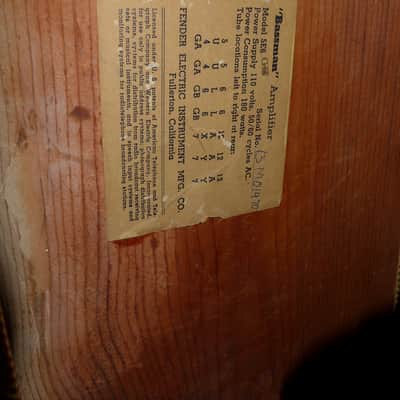 Fender Bassman 5E6 1957 - Tweed image 5