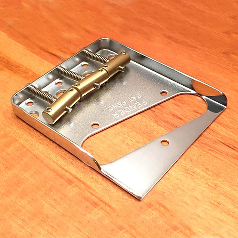 Fender Vintage Style Telecaster Notched Bridge - w/ 3 Custom Compensated Saddles image 1