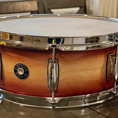 Gretsch Catalina Ash 5.5x14 snare drum - natural to tobacco image 1