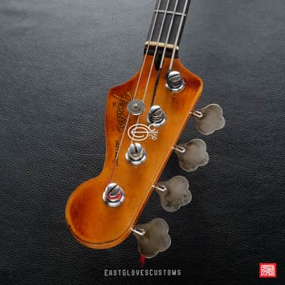 Fender Jazz Pelham Blue/Amber Paisley Bass Heavy Aged Relic (RARE) image 19