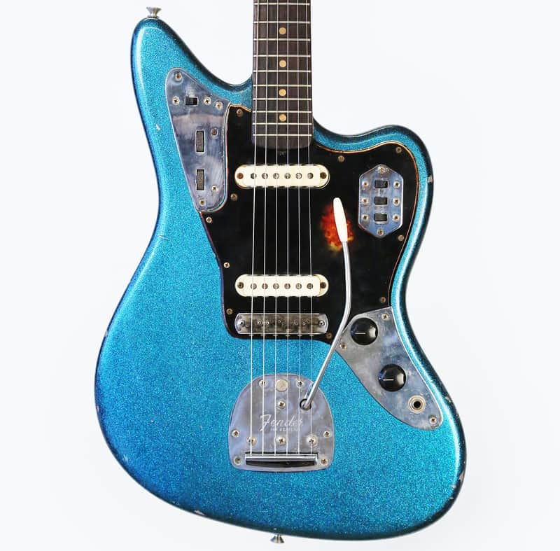1962 Fender Jaguar - Original Custom Order Blue Sparkle... with BLACK back and pickguard! image 1
