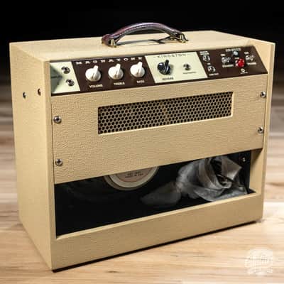 Magnatone Kingston 12W 1x12” Combo Amp w/ Reverb – Blonde w/ Oxblood image 6