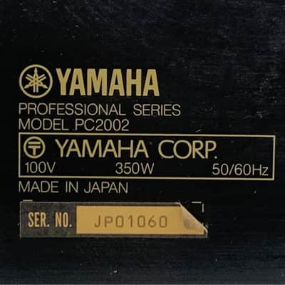 Yamaha PC2002 Professional Series Power Amplifier 1980s - Black - TGHM image 9