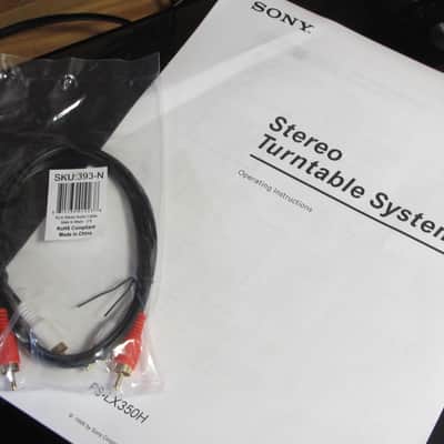 Sony PS-LX350H Full Manual Belt Drive Turntable w Pitch Control - w Cartridge & Stylus image 2