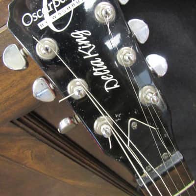 Oscar Schmidt Delta King OE-30/CH Semi-Hollow Body El Guitar With Original Gig Bag image 3