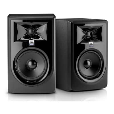 JBL 306P MkII Powered 2-Way Studio Monitor Pair Bundle Isolation Pads and Cable image 5