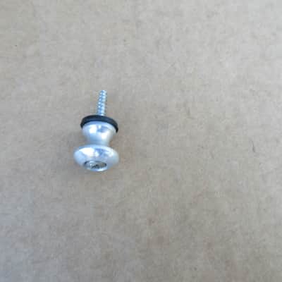 1960s Single Teisco Imperial National Aluminum Guitar Strap Button W Screw & Pad image 3