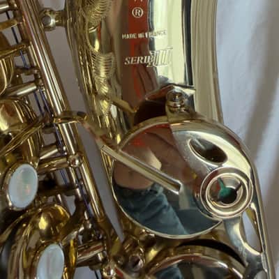 Selmer-Paris Super Action 80 Series III (Model 62 HA) (High Altisimo) Professional Model Eb Alto Saxophone Late 90's Gold Lacquer image 6