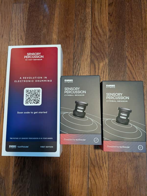Evans Hybrid System Sensory Percussion Hihat and Cymbal Sensor Triggers image 1