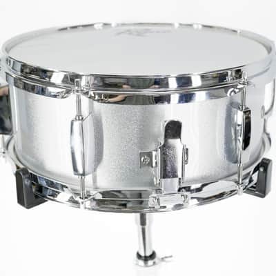 Rogue Junior Kicker 12'' x 5'' Snare Drum - Metallic Silver - Includes Stand image 6