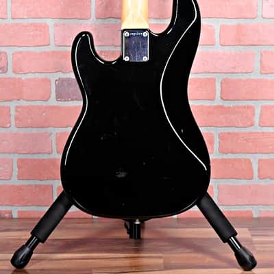 Fender Vintage 1984 Squire P-Bass 32" Medium Scale Made in Japan - Gloss Ebony with Molded Fender Hardshell Case image 13