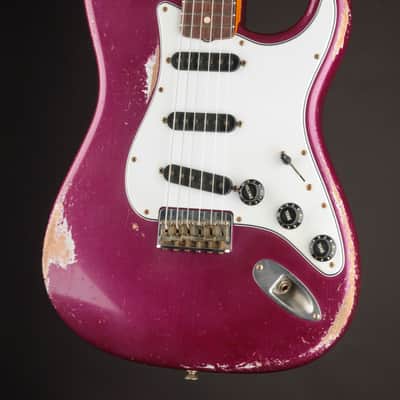 Fender Masterbuilt Andy Hicks 1960 Stratocaster Ruby Star Red Metallic Heavy Relic (USED, 2025) image 5