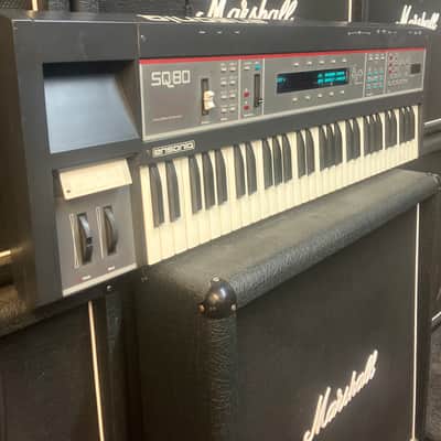 Immagine Ensoniq SQ-80 Cross Wave Synthesizer w/ RAM Cartridges 1988 - Black - 2