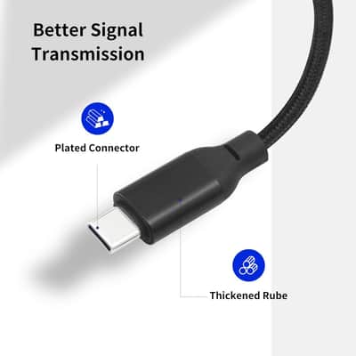 USB-C to 3-Pin XLR Female Cable 3.3FT - USB C 24Bit/96KHz Digital to Analog XLR Female Dual-Shielded Braided Audio Cable Support Phone/Pad to Microphone and Mixers image 6