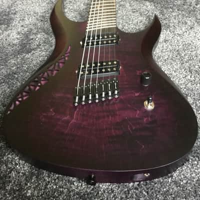 OD Guitars Rhea 7 Multiscale 2016 Gothic Purple image 6