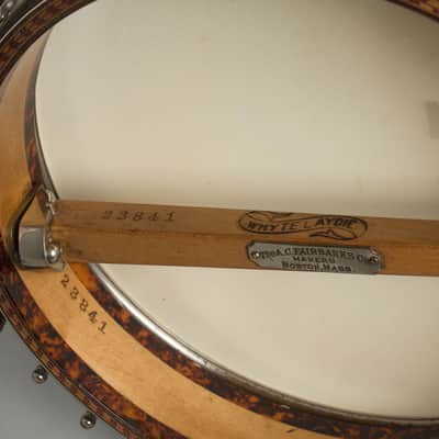 Fairbanks  Whyte Laydie # 7 5 String Banjo (1906), ser. #23847, period black hard shell case. image 13