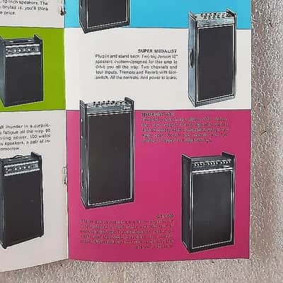 1968 Gibson "It Goes Where You Go" Color Brochure SG, ES-335, Hummingbird, J-50, ES 330 Amps Orig image 7