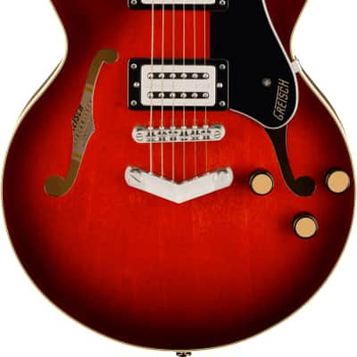 Gretsch G2655 Streamliner Center Block Jr. Double-Cut Guitar with V-Stoptail, Laurel Fingerboard, Claret Burst image 2