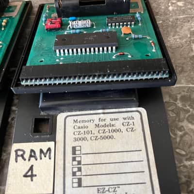 Vintage Casio CZ Synth Lot: RA-3 and 4x EZCZ cartridges image 8