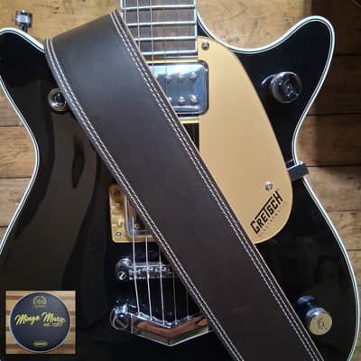 Levy's Pull-up Leather "Like Butter" 2.5" Guitar Strap, dark brown M17BDS-DBR image 1