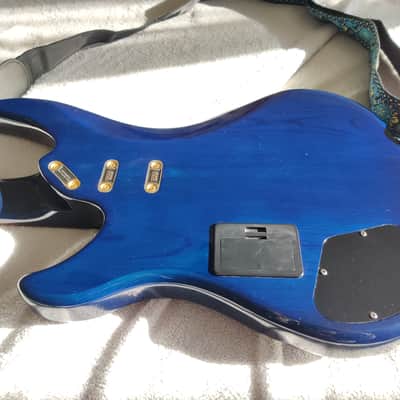 vintage 1990 Yamaha RBX 800 RBX800A trans midnight blue active PJ