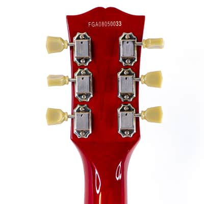Burny RSA-60 ES-335 Style Guitar Cherry Red w/ Dual Humbuckers