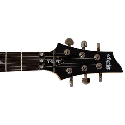Schecter Demon-6 FR guitar in Aged Black Satin B-Stock 0310 image 4
