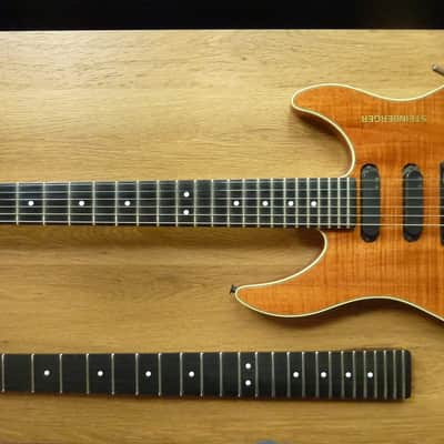 1980's STEINBERGER GM4T TransTrem Guitar in FLAMED HAWAIIAN KOA with Extra Newburgh Neck image 1