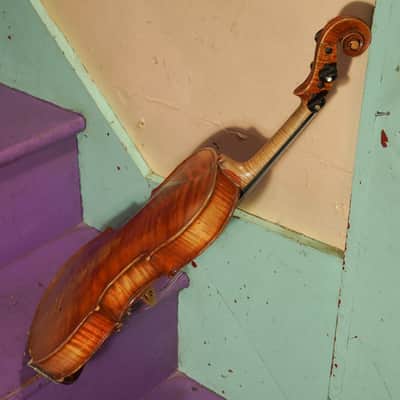 1900s Stainer-Labeled Nice Quality 4/4 German Violin (VIDEO! Fresh Work, Ready) image 20