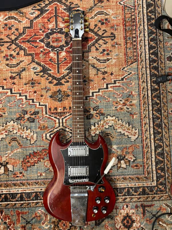 Upgraded, Modified & Distressed Gibson SG Special Faded with Rosewood Fretboard, Faded Worn Cherry w/HSC image 1