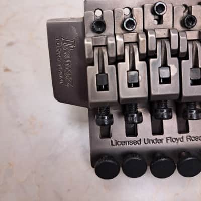 Ibanez Floyd Rose Electric Guitar Bridge & Complete Hardware Set- 6 Inline Tuners, Knobs, Pickup Frame, etc.- Satin Silver image 3