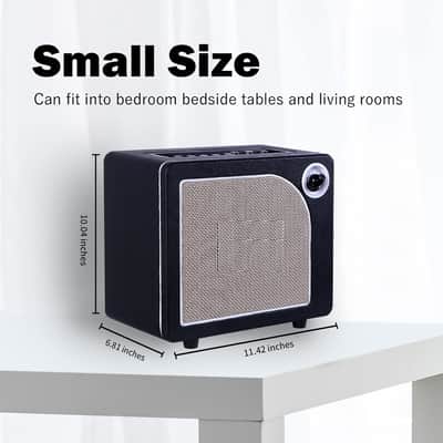 Guitar Amplifier Combo 15W, Practice Amp with 9 Digital Amp Models, 6.5" Speaker, Bluetooth, Headphone Output, for Electric/Acoustic Guitar and Bass - Black image 2