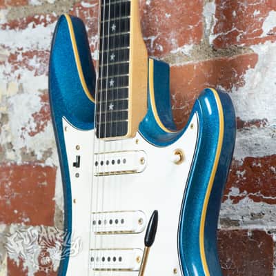Guyatone LG-350T Custom 1978 Blue Metallic Offset MIJ Japan image 4