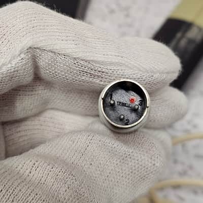 Vintage Microphone Tesla AMD 206L / 3pin connector + holder AYM 104 image 14