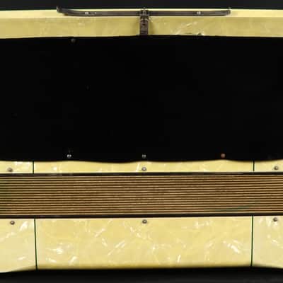 Vintage Hohner Tango IV Piano Accordion Pearl Red w/ Case Made in Germany image 7