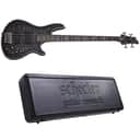 Schecter Hellraiser Extreme-4 See-Thru Black Satin STBLS Electric Bass + Hard Case Extreme 4