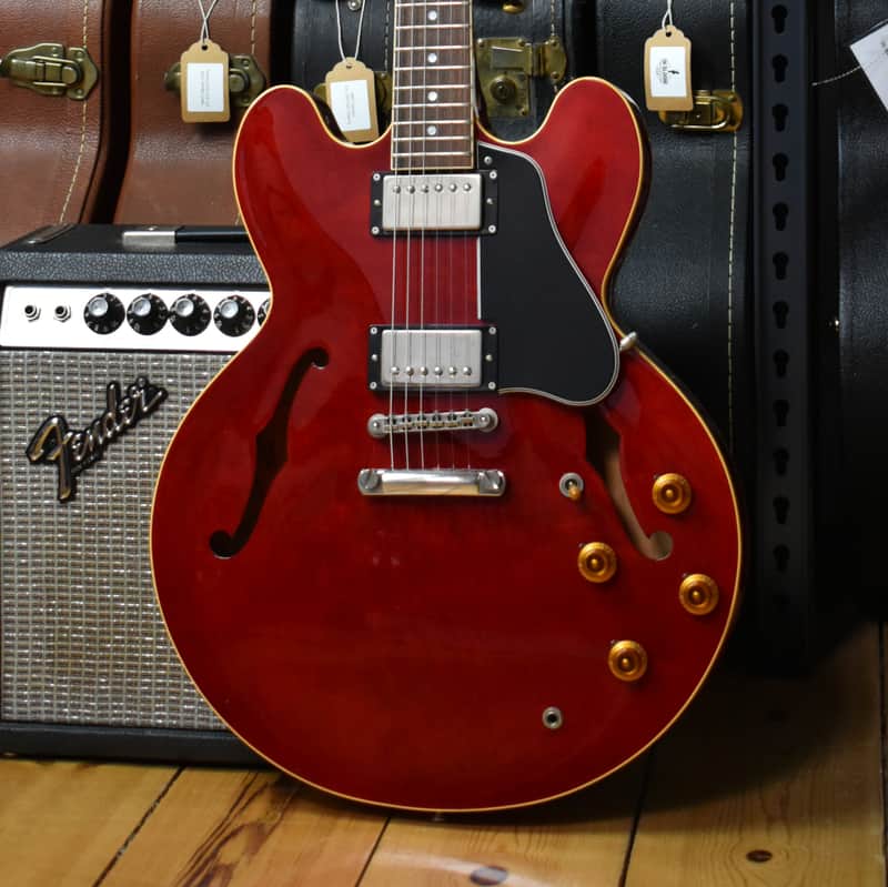 1995 Orville by Gibson ES-335 Cherry – w/HSC & Paperwork, Fujigen, Japan, MIJ, Rare image 1