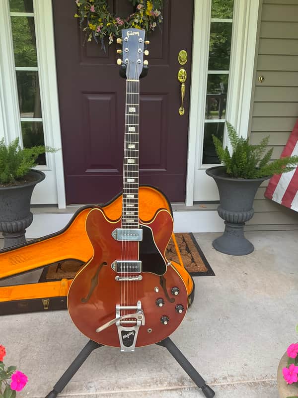 Gibson ES-330TD 1967 - Long Neck - Sparkling Burgundy - Very Good