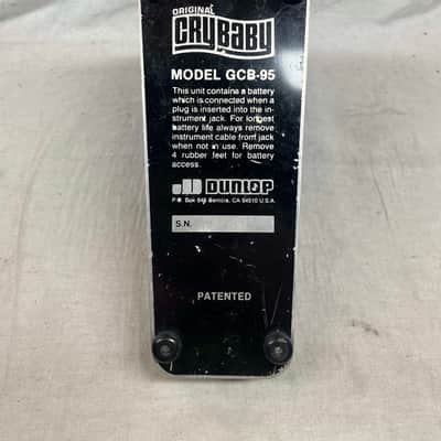 Dunlop GCB95 GCB-95 Cry Baby crybaby Wah Pedal - Rev D Circuit image 7