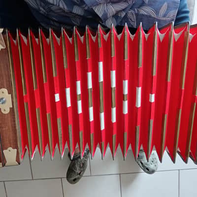 Creole Cajun Accordion with case and Strap by Paul Guidry image 10