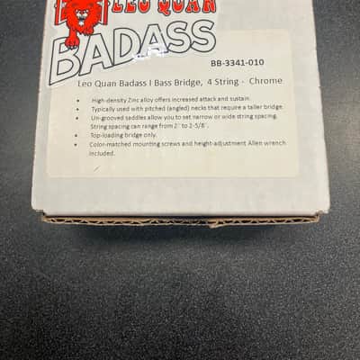 Leo Quan Badass I Bass Bridge, 4 String - Chrome image 1