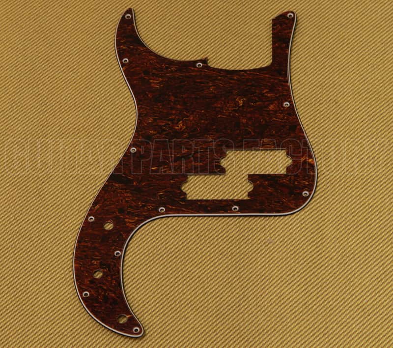 Fender/Squier P Bass Pickguard Left Handed Tortoise 007-7499-000 image 1