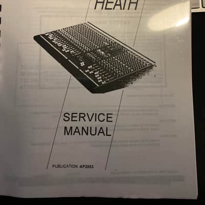 Allen & Heath GL2000 Audio Mixing Console Service Manual image 1