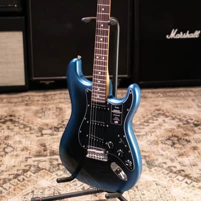 Fender American Professional II Stratocaster Electric Guitar - Dark Night with Hardshell Case image 12