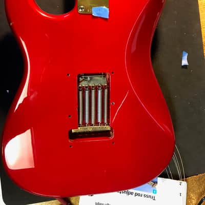 Schecter 1984 Dream Machine Type Stratocaster 1984 Aged Candy Apple Red image 9